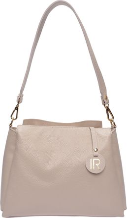 Isabella Rhea Beige Rundleer Tas