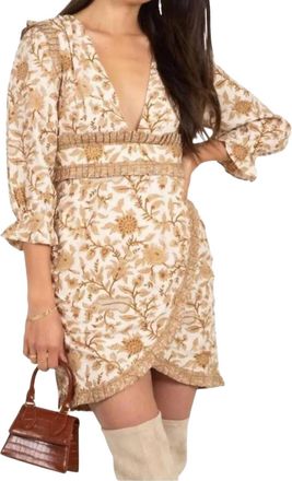 Cleobella Victoria Mini Dress In Autumn Block Print