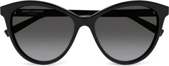 Saint Laurent Cat Eye Zonnebrillen - Dames - Zonnebrillen - Zwart - 57 MM - Accessoires