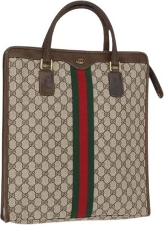 Gucci Pre-owned Handbags, female, Beige, Size: ONE SIZE Pre-owned Plastic Handbag