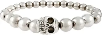 Alexander McQueen Alexander McQueen, Bracelets, male, Gray, Size: ONE SIZE Skull Ball Bracelet