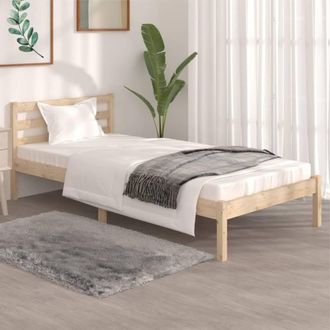 Berkfield Home Bed Frame Solid Wood Pine 90x190 cm Single in Brown