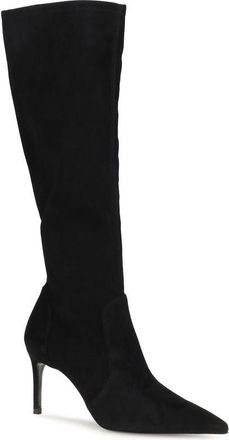 Stuart Weitzman Womens Black Calf Leather Bos Taurus Boots