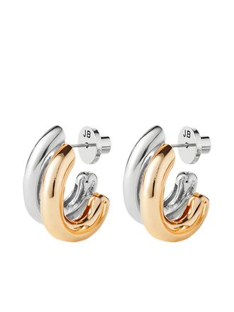 JENNY BIRD Florence two-tone earrings - Zilver