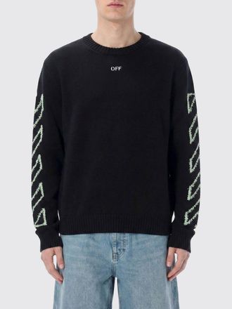 Off-white Maglia a girocollo in cotone con logo Arrow Off-white