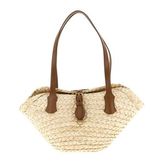 Dolce & Gabbana Dames, Tassen, Beige, Maat: ONE Size Leer