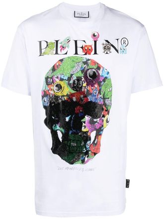 Philipp Plein T-shirt con stampa Monsters - Bianco