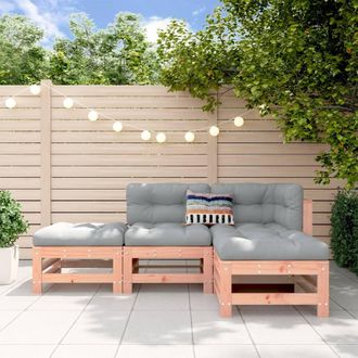 vidaXL Furniture Limited - Juego De Muebles De Jard&iacute;n 4 Pzas Madera