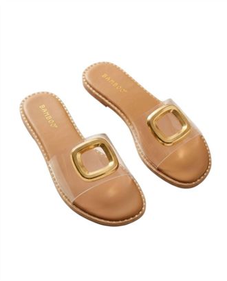 Bambooa Womens Alta Slide In Clear