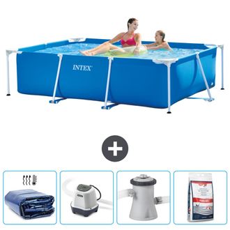 Intex Piscina Con Estructura Rectangular - 220x150x60 Cm - 7-piezas Scb54