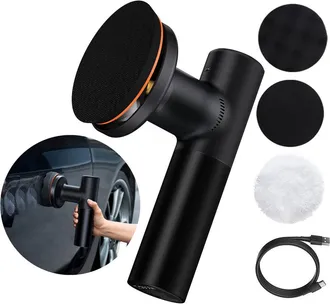 OEM Pulidora De Cera El&eacute;ctrica Inal&aacute;mbrica De 30 W, Color Negro