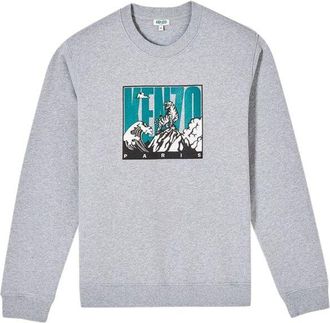 Kenzo Tiger Mountain Grey Sweatshirt Size S
