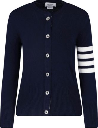 Thom Browne Dark Blue Cashmere 4-Bar Cardigan