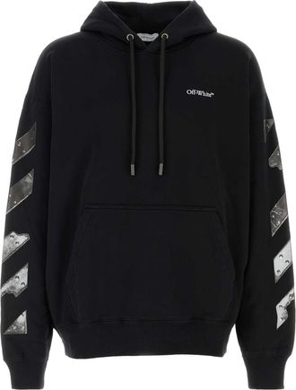 Off-white Black Cotton Sweatshirt