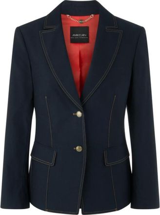 Marc Cain Denim-look Blazer - Dames - Jassen - Blauw - Maat: S Denim