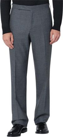 Lardini Grijze Wollen Broek - Heren - Nette broeken - Grijs - M - Wol - Broeken