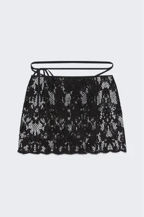 Givenchy Lace Skirt Black, Brand Size 40 (US Size 6)
