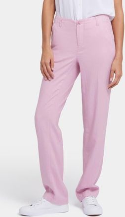 NYDJ Marilyn Linen Blend Trousers in Pink Nectar at Nordstrom, Size 00