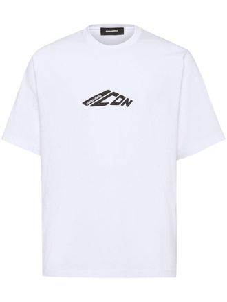 Tシャツ・カットソー Dsquared2 White Polo Shirt With Classic Coll DSQUARED2 open-knit Polo Shirt | White | FARFETCH