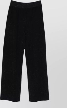 Fabiana Filippi wide leg trousers glitter finish waistband