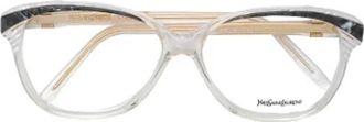 Saint Laurent Pre-owned Acetate sunglasses - Dames - Vintage Accessoires - Grijs - ONE Size - Vintage