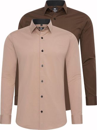 Rusty Neal Set van 2 zakelijke overhemden