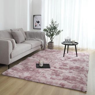OEM Alfombra De Suelo Suave Y Mullida, De Gran Tama&ntilde;o, Color Rosa Nube, 120 X 160 Cm, Ideal Para El Sal&oacute;n Y El Dormitorio
