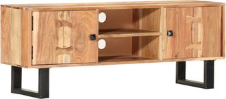 vidaXL Mueble Para Tv De Madera Maciza De Acacia 118x30x45 Cm Vidaxl