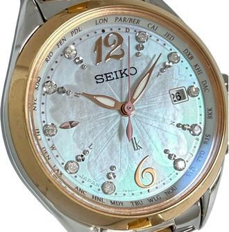 Seiko pink gold Plated Titanium Wristwatch (Pre-Owned)
