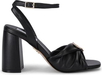 Steve Madden Womens Leather Montage Black Sandals - Size UK 8