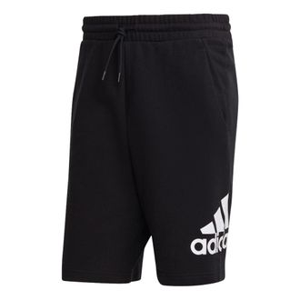 adidas Essentials Big Logo French Terry Shorts Black IC9401