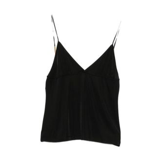 Saint Laurent Tops, Dames, Zwart, M, Satijn, Satin Cami Top