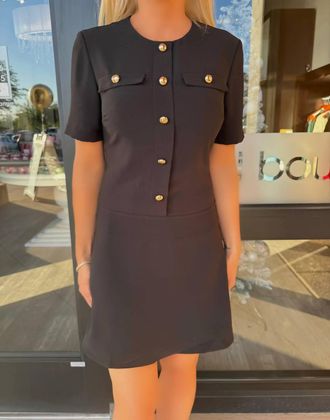 Amanda Uprichard Greer Mini Dress In Black