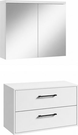 Badplaats Badplaats Mueble Bajo Lavabo Florence 80 X 46 Cm - Blanco Brilla