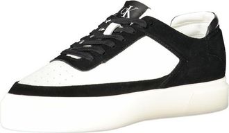 Calvin Klein Mens Platform Leather Sneakers - White - Size EU 41