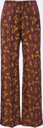 Dries Van Noten Floral wide-leg pants