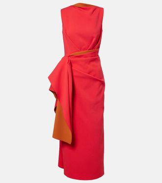 Roksanda Ilincic Calatrava crepe midi dress