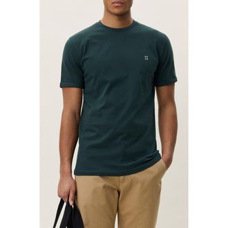 Les Deux Core Organic Cotton T-Shirt in Pine Green at Nordstrom, Size Xx-Large