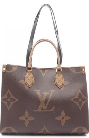 Louis Vuitton Beige Brown Coated Canvas Pvc Leather Tote Bag (Pre-Owned)