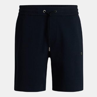 HUGO BOSS C-Leoni 01 Double B Monogram shorts voor heren in donkerblauw