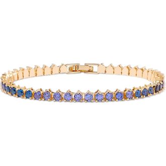 Brook & York Isabella Birthstone Tennis Bracelet in Gold-Sept at Nordstrom