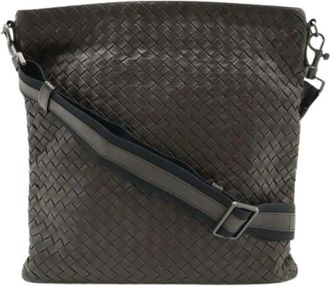 Bottega Veneta Pre-owned Cross Body Bags, female, Brown, Size: ONE SIZE Pre-owned Leather Shoulder Bag