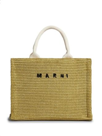 Marni Draagtas met geborduurd logo - Groen