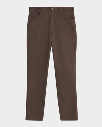 Vince Men & apos;s Dylan Peached Cotton 5-Pocket Pants