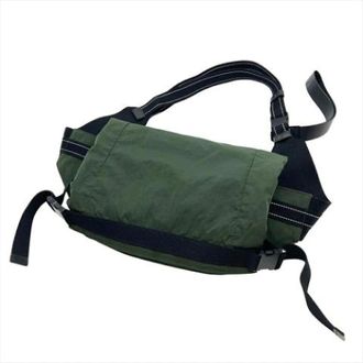 Bottega Veneta Pre-owned Nylon Sling Bag - - Pre-owned - Uomo - Verde - ONE SIZE