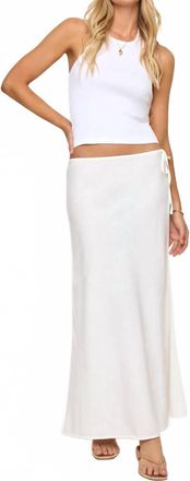 L*Space Stop And Stare Skirt In Cream