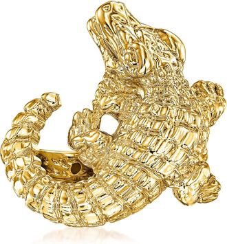Ross-Simons Italian 18kt Yellow Gold Alligator Ring