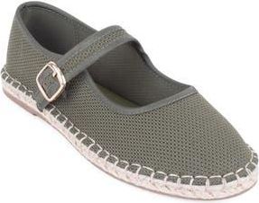 Elie Tahari Willow Esapdrille Mary Jane Flat in Olive at Nordstrom Rack, Size 6.5