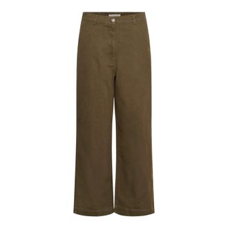Soaked In Luxury Pantalones Anchos - Trousers - Mujer - Marr&oacute;n - XL