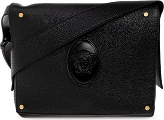 Versace Borsa a tracolla Lou piccola in pelle - - Bags - Uomo - Nero - ONE SIZE